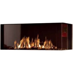 Hergom Hogar Gas Propano MG-100-38 Cristal Lateral Derecho. Madera