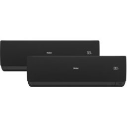 HAIER Aire acondicionado Multisplit 2x1 Inverter con 2.236 frig-h + 3.010frig-h - FLEXIS 25+35-40 A+++-A+++ NEGRO. Blanco