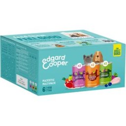 Edgard & Cooper Edgard & Cooper - Multipack comida húmeda para perros adultos Edgard & Cooper paté pollo, venado y cordero 6 x 400 g. (2400 g)