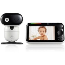 Motorola Vigilabebés pip1510 cámara robotizada y pantalla de 5". Blanco niño