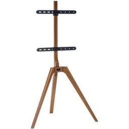 Fonestar Soporte de suelo STS-M5044 para TV de 42" a 65", diseño en madera. Nogal / Negro