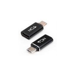 Nanocable Adaptador Micro USB a USB-C, Micro B/M- USB-C/H, Negro