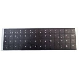 Kit Pegatinas Teclado Español Completo para HP, Vinilo Resistente con Fondo UV