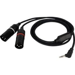 DAP-Audio FL117 TRS 90° 2x XLR/M 0.75m Negro