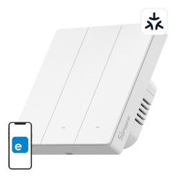 Interruptor inteligente Sonoff M5-3C-86W WiFi Matter compatible Alexa Google Home