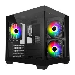Caja PC FSP S140-BA Mini Tower ARGB Negro mATX/Mini-ITX Vidrio Templado