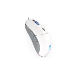 Ratón Endorfy GEM USB Tipo C 8000 DPI Ambidiestro Blanco RGB 6 Botones