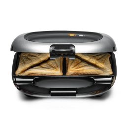 Sandwichera Rommelsbacher ST 1000 Negro/Plata 1000W