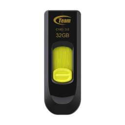 Unidad flash USB Team Group C145 32 GB USB tipo A 3.2 Gen 1 deslizable negro amarillo