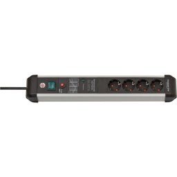 Regleta Brennenstuhl 4 Tomas con Protección Sobretensión y Filtro EMI/RFI