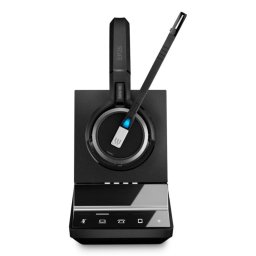 Auriculares EPOS IMPACT SDW 5065 inalámbricos DECT con cancelación de ruido, micrófono y diadema, negros