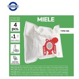Pack De 4 Bolsas De Microfibra Compatibles Con Aspiradoras Miele Type Fjm, S2, S3, S4, S5, S6, S7