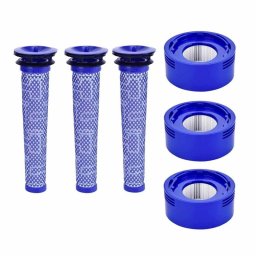 Pack 3+3 Filtros Aspiradora Dyson V7 V8 Pre Post Motor Lavables