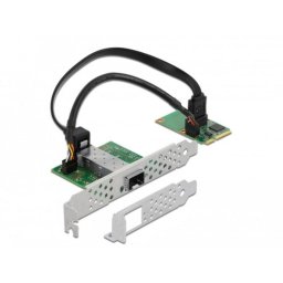 Tarjeta de red DeLOCK 95267 Mini PCI Express SFP 1 Gbps perfil bajo opcional