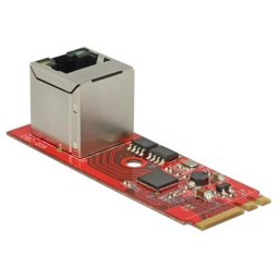 Tarjeta de red DeLOCK 62949 M.2 Ethernet 1000 Mbit/s cableada roja