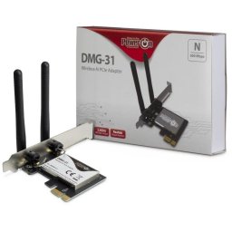 Tarjeta de red Inter-Tech DMG-31 PCI Express 300 Mbit/s Wi-Fi 4 2,4 GHz