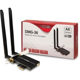 Tarjeta de Red Inter-Tech DMG-36 PCI Express 5400 Mbit/s Wi-Fi 6 Tribanda Bluetooth 5.2