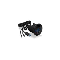 Hub ICY BOX 4 puertos USB 3.2 Gen 1 5 Gbps modelo IB-HUB1403A negro