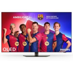 Philips TV OLED 121cm (48") Ambilight 48OLED819 UHD4K, Dolby Vision y Dolby Atmos, Google TV, Smart TV. Cromado