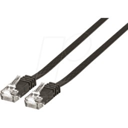 EFB-ELEKTRONIK PK MK6003.5B - Cable plano U/UTP de 5,0 m, Cat.6, negro