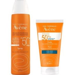 Avene Avène Pack Spray Solar Spf50+ P. Sensibles 200 ml + Solar Fluido Ultra-Light Spf50+ 50 ml