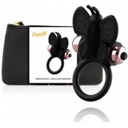 COQUETTE Anillo Vibrador Butterfly Negro Oro 1 ud