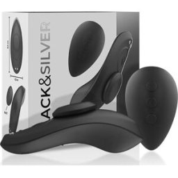 BLACK&SILVER Preston Pantie Vibrador Silicona Negro 1 ud