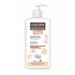 Cattier Champú y gel Ducha Malvavisco 500 ml