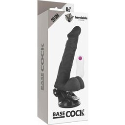 Basecock Vibrador Articulable Control Remoto Negro 20 cm 1 ud