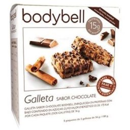 BodyBell galleta Sabor Chocolate 5 X34 g