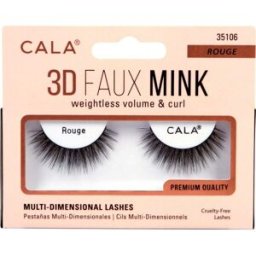 Cala Lashes 3 D Faux Mink Pestañas Postizas Rouge 1 par
