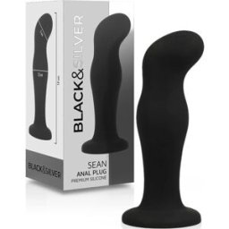BLACK&SILVER Sean Anal Plug Premium Silicone Black 1 ud