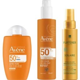 Avene Avène Pack Ultra Fluido Invisible Spf50 + Spray Invisible Spf50 + René Furterer Fluido Solar Protector Kpf 50+