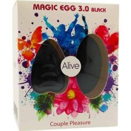 Alive Magic Egg 3.0 Huevo Vibrador Control Remoto Negro 1 ud