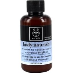 Apivita Mini gel de Ducha con Almendra y Lavanda 75 ml
