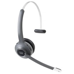 Auriculares Cisco 561 inalámbricos DECT para oficina con micrófono boom y control en oído, negro y gris