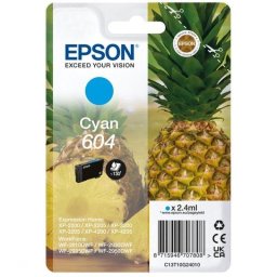 Cartucho de tinta Epson 604 Cian original rendimiento estándar 2,4 ml