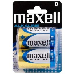 Pila Maxell LR20 Alcalina tamaño D 1,5V Pack 2 Unidades alto rendimiento