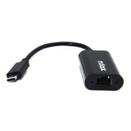 Adaptador de red Nilox NXADAP06 USB-C a RJ45 Gigabit Ethernet compacto
