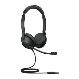 Auriculares Jabra Evolve2 30 SE con cable USB-A para oficina y llamadas, micrófono dual y aislamiento de ruido, negros