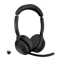 Jabra Evolve2 55 Auriculares Bluetooth para Oficina/Centro de Llamadas Negro