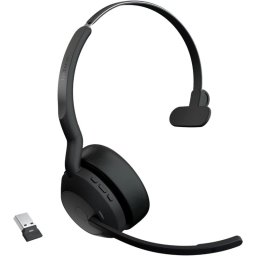 Jabra Evolve 2 55 Auriculares Bluetooth para Oficina/Centro de Llamadas Negros