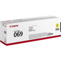 Cartucho de tóner Canon 069 Amarillo para i-SENSYS LBP673Cdw 1900 páginas
