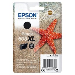 Cartucho de tinta Epson 603XL Negro Alto Rendimiento para impresoras Expression Home y WorkForce