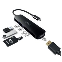Nilox NXDSUSBC05 Docking Station USB-C Negro