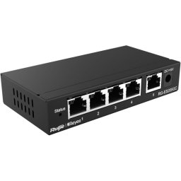 Ruijie Networks RG-ES205GC Switch 5 Puertos Gestionado L2 Gigabit Ethernet Negro