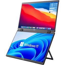 Lipa HDR-72 Monitor Portátil Dual Doble Pantalla 15.6" LED IPS FullHD