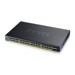 Switch gestionado Zyxel XGS1935-52HP 48x GbE PoE+, 4x SFP+ 10G, 176Gbps, 375W, Rack