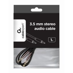 Cable de audio Gembird CCAP-444-1M 3,5mm macho-macho 1 metro negro resistente