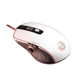 Ratón Lexip Initiate Bundle USB 12000DPI Negro Oro Rojo Blanco Alfombrilla Joystick